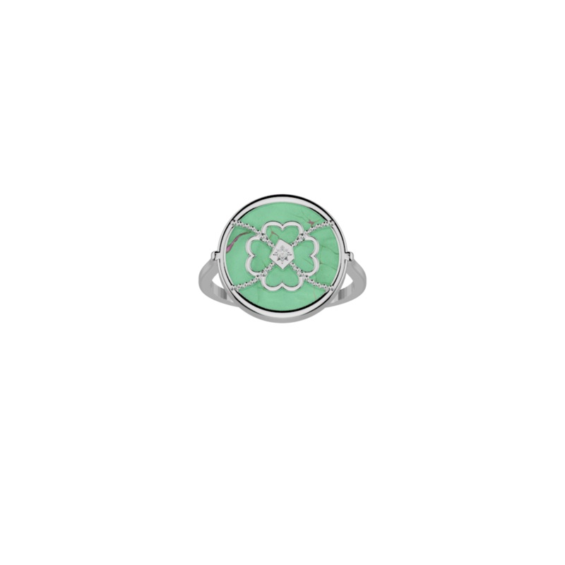 Porte-Bonheur Trfle ring|-lesgeorgettes