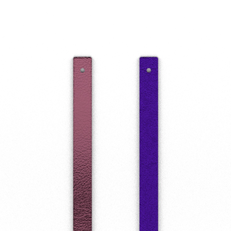 Leather insert – Bracelets, Metallic Mauve / Metallic Amethyst-lesgeorgettes