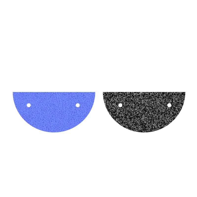 Leather insert – Necklaces, Ara Blue / Metallic Glitter-lesgeorgettes