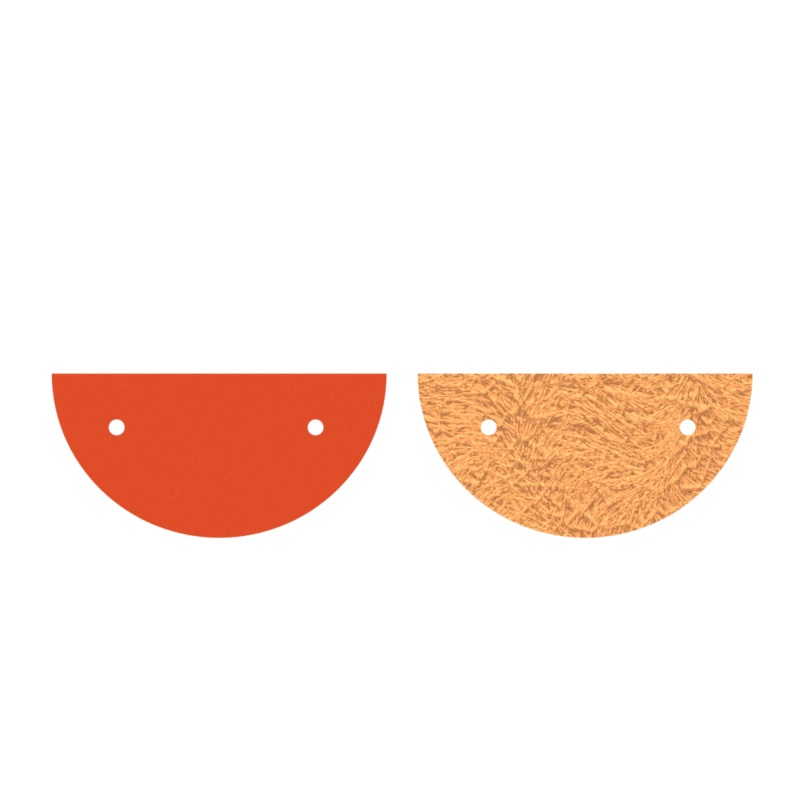 Leather insert – Necklaces, Mango / Copper-lesgeorgettes