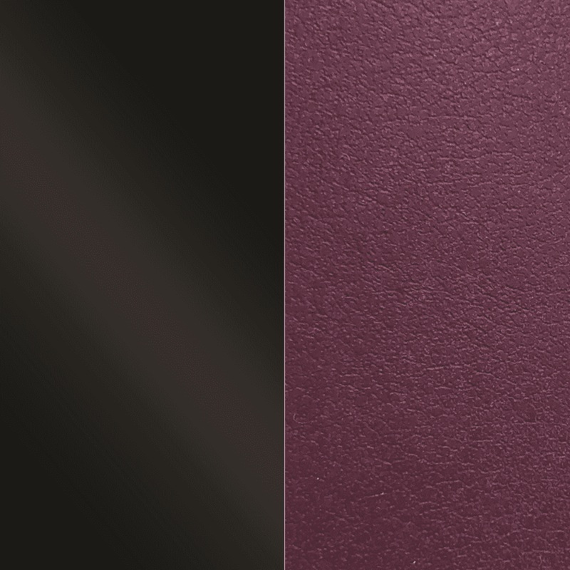 Leather insert – Necklaces, Patent Black / Dark Purple-lesgeorgettes
