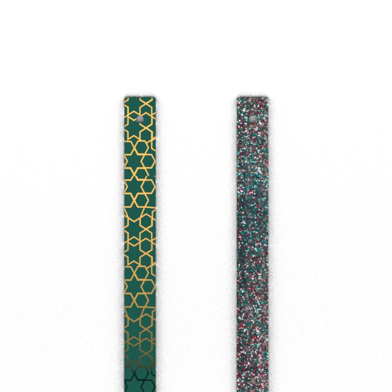 Leather insert – Bracelets, Blue Medina / Multicolour Sparkle-lesgeorgettes
