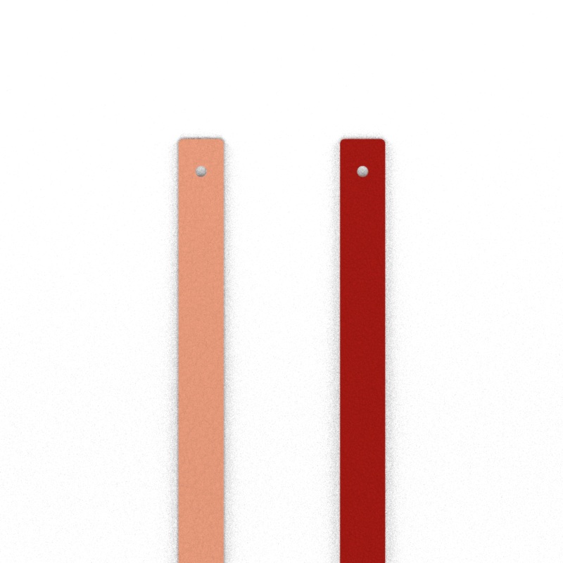 Leather insert – Bracelets, Candy Floss / Tangy Red-lesgeorgettes