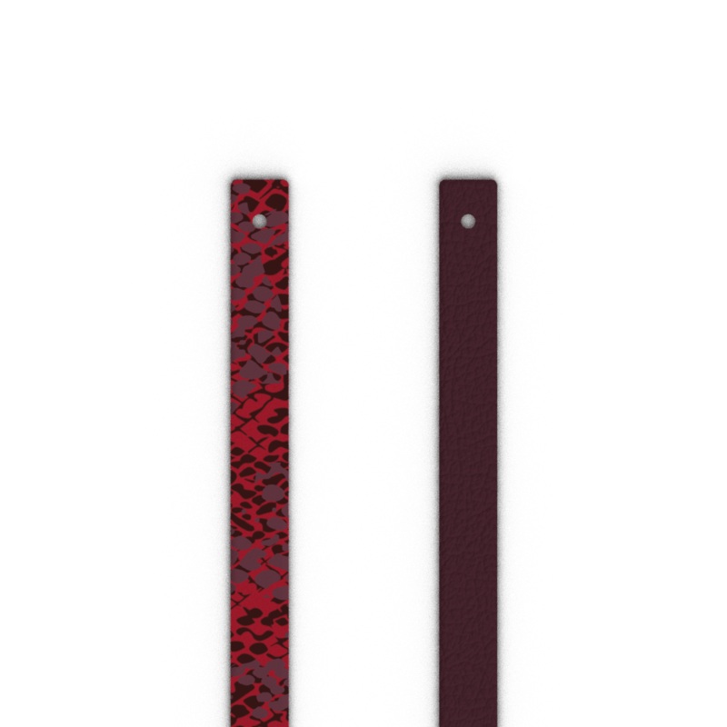 Leather insert – Bracelets, Chameleon / Metallic Purple-lesgeorgettes