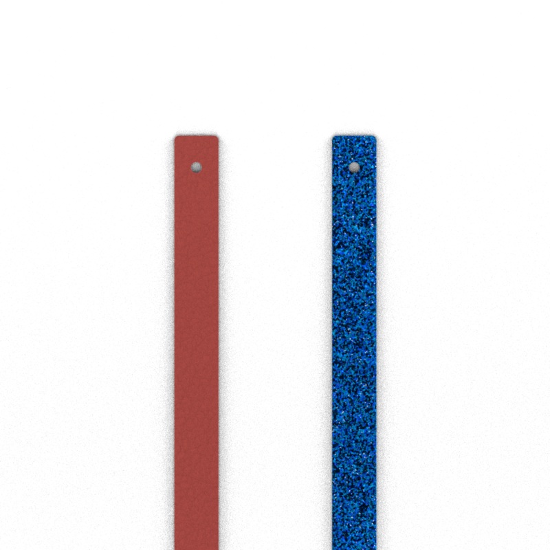 Leather insert – Bracelets, Sepia / Blue Sparkle-lesgeorgettes