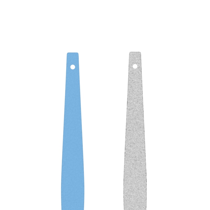 Leather insert – Flared bracelets, Baby Blue / Disco-lesgeorgettes