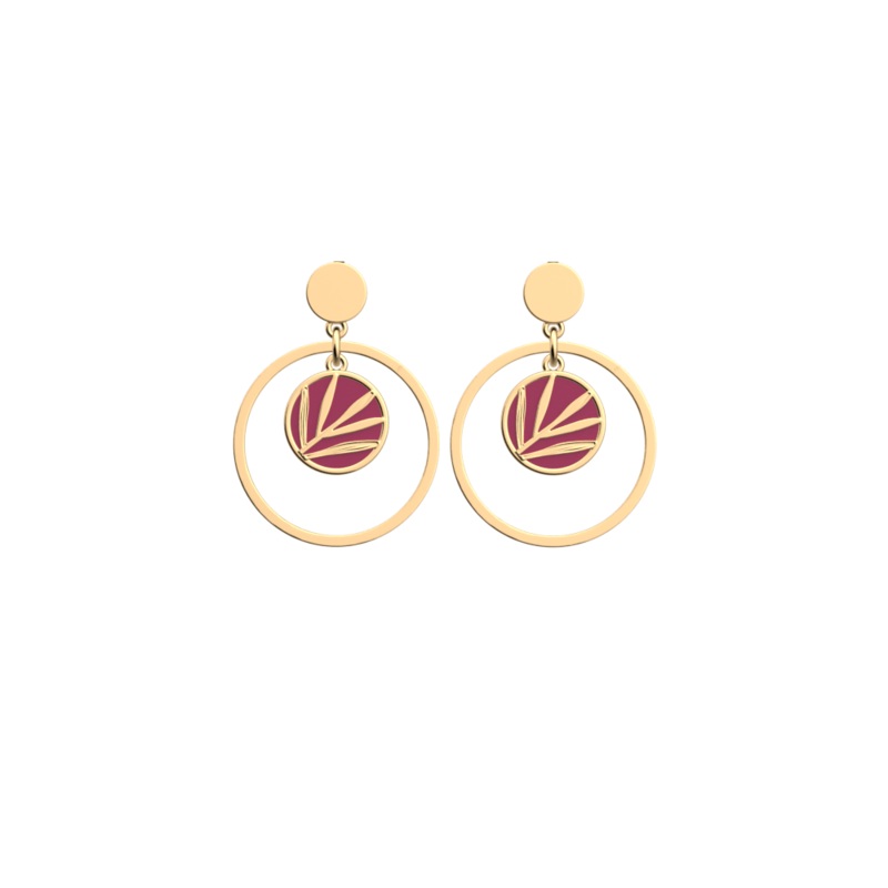 Croisette Laque earrings-lesgeorgettes