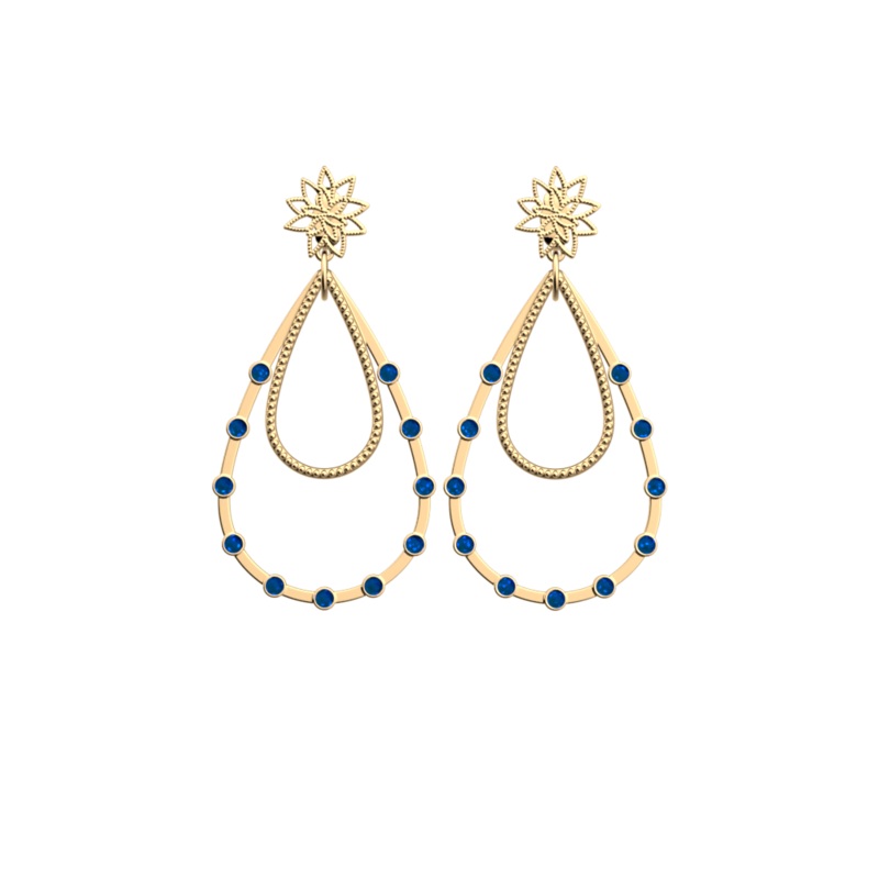 Nnuphar Perle earrings-lesgeorgettes