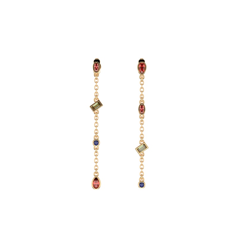 Tutti Frutti earrings-lesgeorgettes