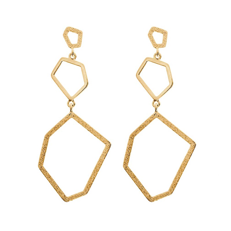Triple Gigi earrings-lesgeorgettes