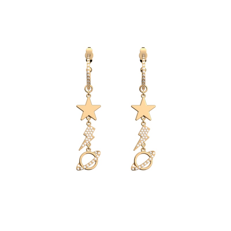 Cosmos earrings-lesgeorgettes