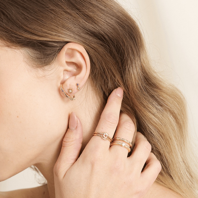 Golden Nebula earring set-lesgeorgettes