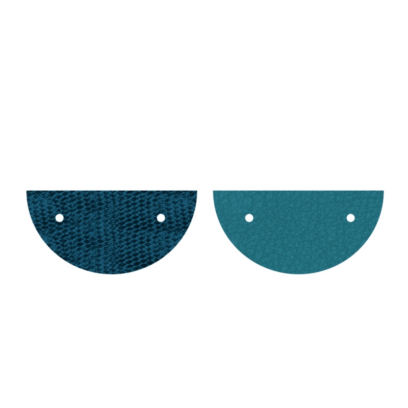 Leather insert – Necklaces, Bluish Scales / Georgettes Blue-lesgeorgettes