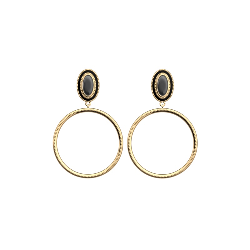 Belle de Nuit earrings-lesgeorgettes