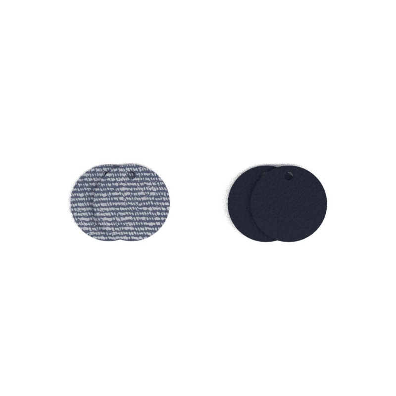 Leather insert – Earrings, Jeans / Storm-lesgeorgettes