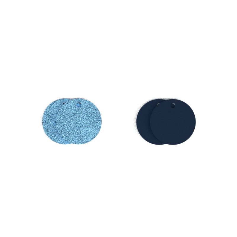 Leather insert – Earrings, Starry Sky / Marine-lesgeorgettes