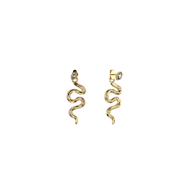Snake earrings-lesgeorgettes