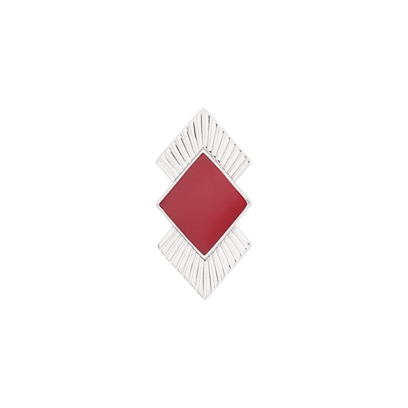 Couleurs clip, 40mm, Silver finish, raspberry-lesgeorgettes