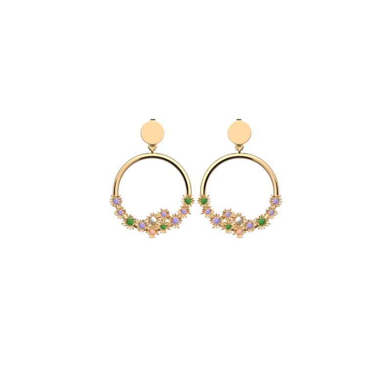 Fleur de Cactus earrings-lesgeorgettes