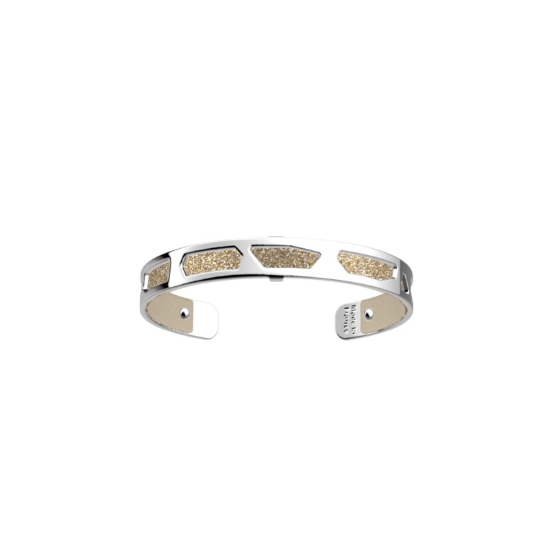 Girafe bracelet, Gold Glitter / Cream reversible insert-lesgeorgettes