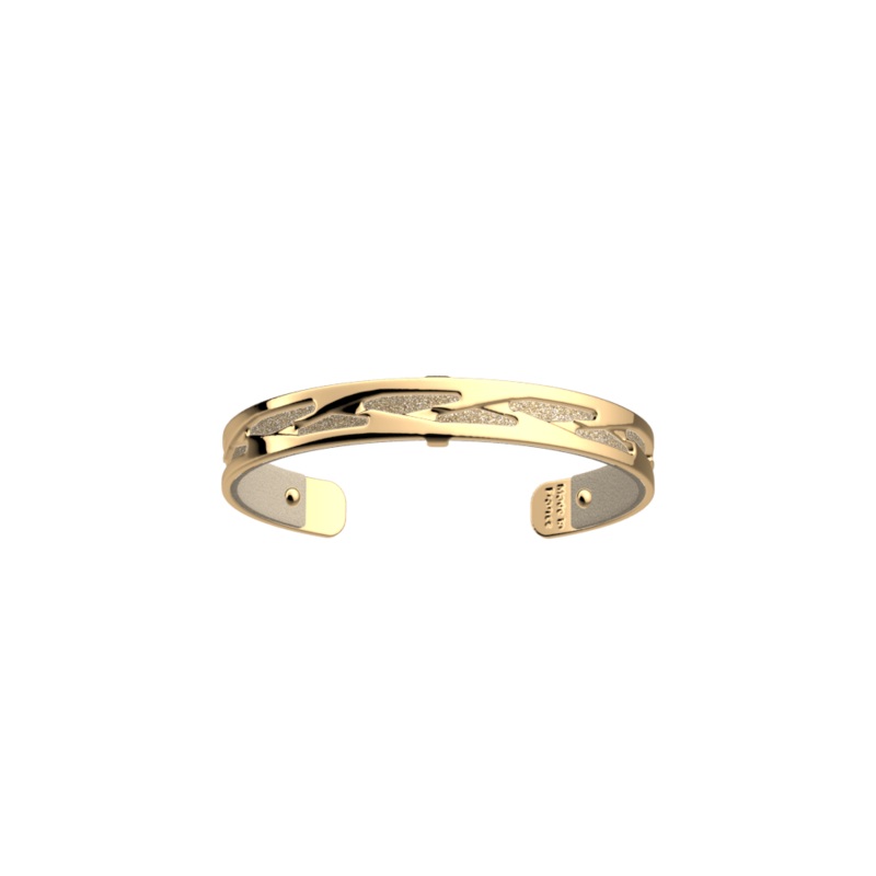 Tresse bracelet, Gold Glitter / Cream reversible insert-lesgeorgettes