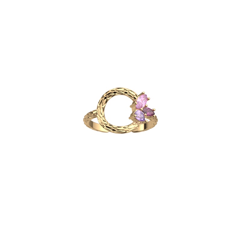 Rose du Dsert ring|Medium-lesgeorgettes