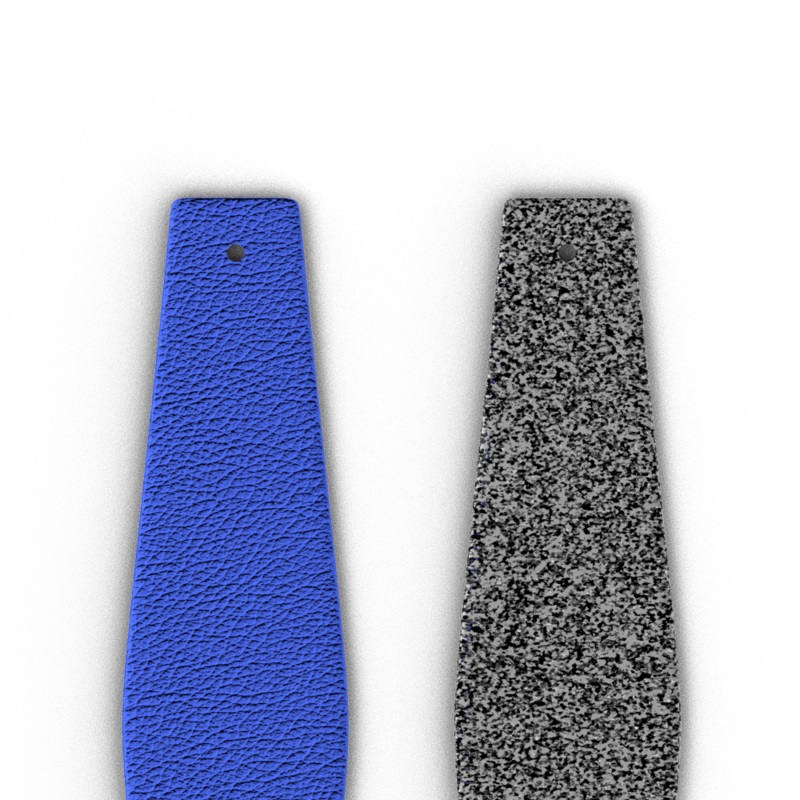 Leather insert – Flared bracelets, Ara Blue / Metallic Glitter-lesgeorgettes