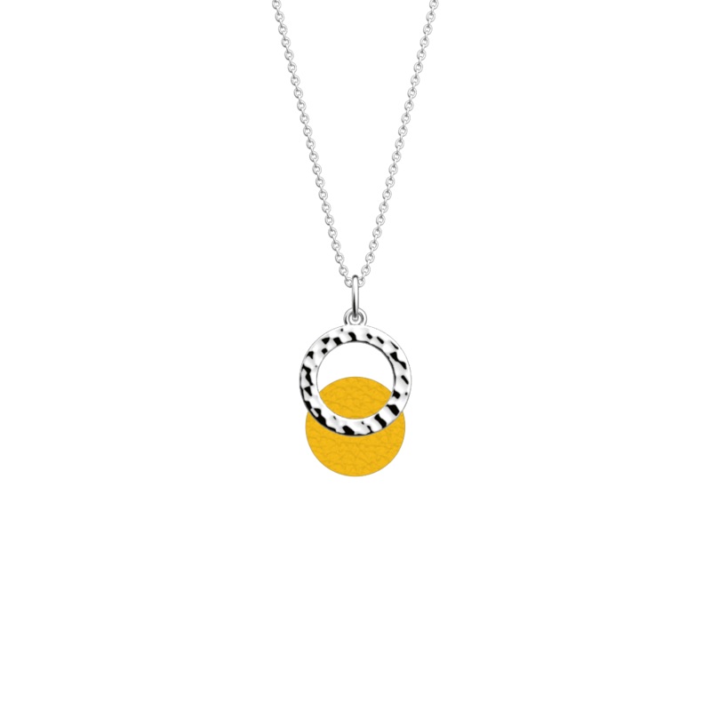 Pure Martele necklace, Sun / Gold reversible insert-lesgeorgettes