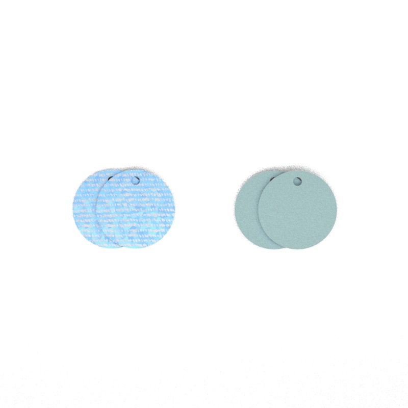 Reversible insert – Earrings, Iridescent Denim / Celeste-lesgeorgettes