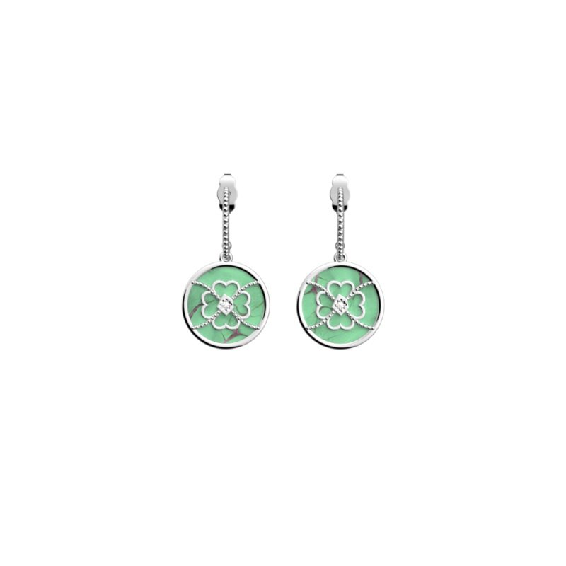 Porte-Bonheur Trfle earrings-lesgeorgettes
