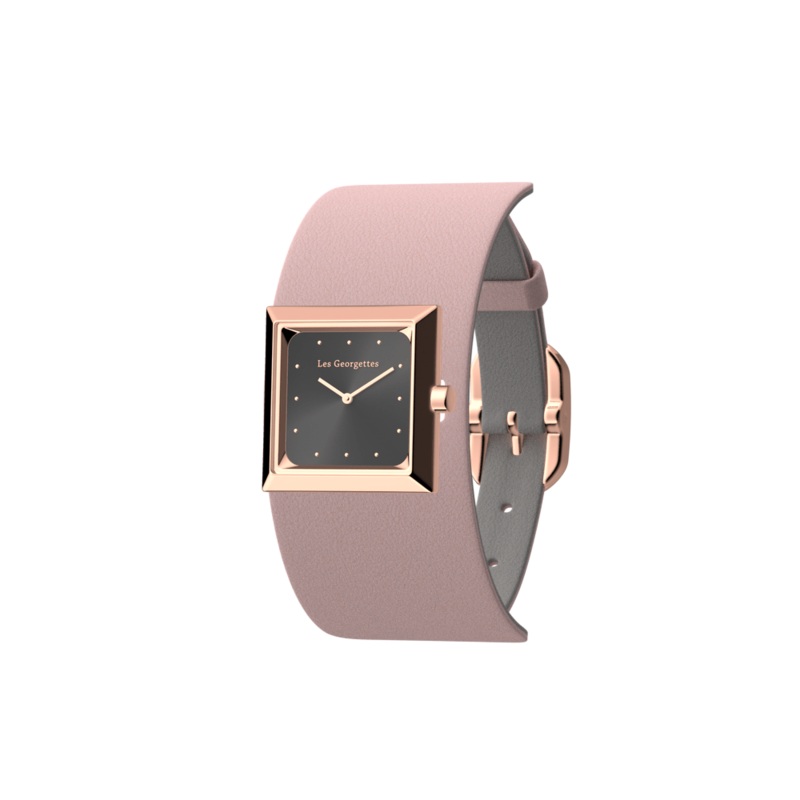 Reversible Pale Pink / Pale Grey watch-lesgeorgettes