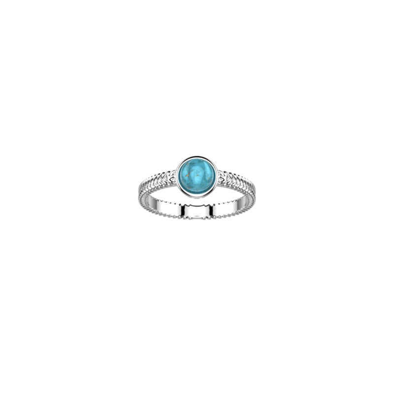 Turquoise Solitaire ring, Les Intemporels-lesgeorgettes