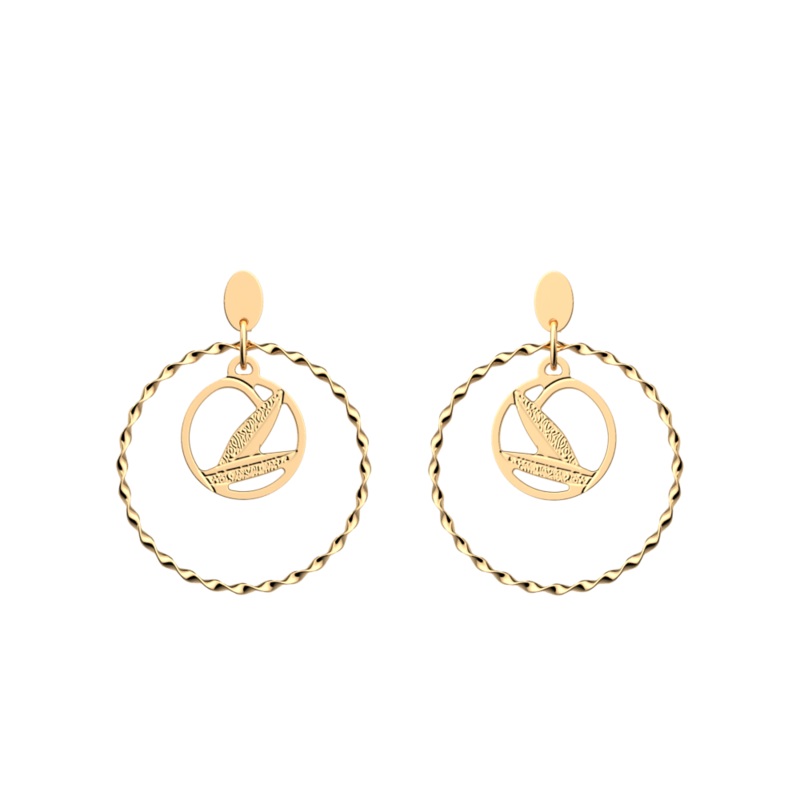 Rose des Sables earrings-lesgeorgettes