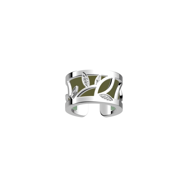 Arbre de Vie ring, Olive / Fresh Water reversible insert-lesgeorgettes