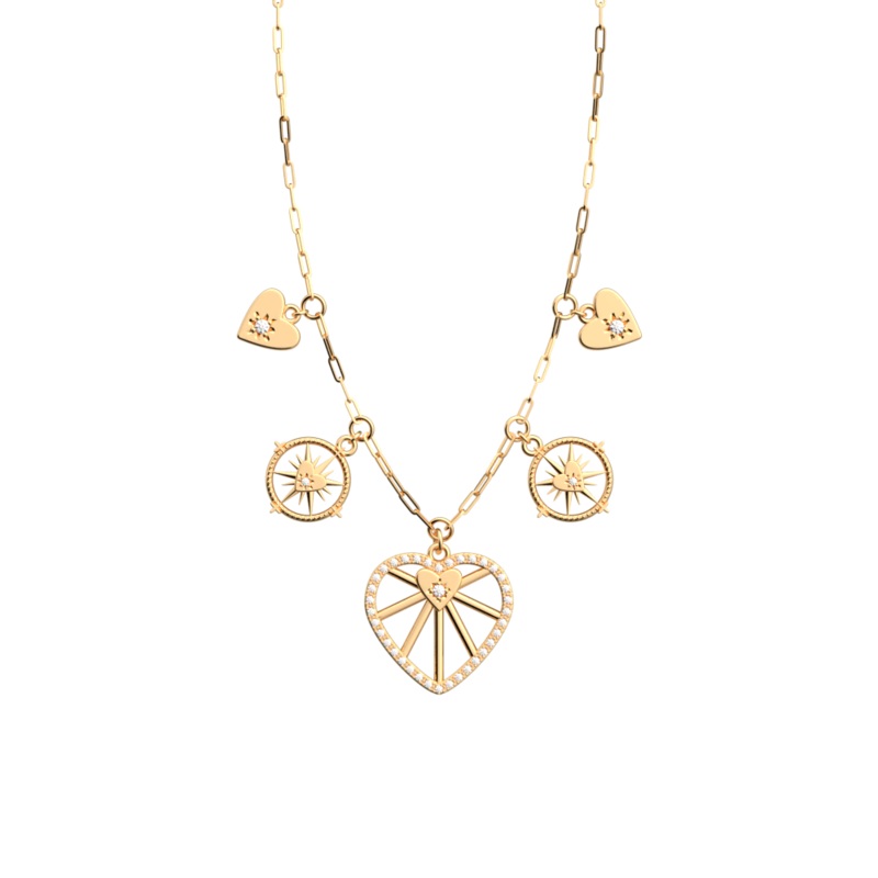 Cur Cleste Pampille necklace-lesgeorgettes