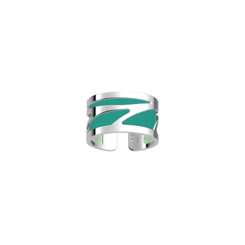 Ara ring, Aquatic / Metallic Aquamarine reversible insert-lesgeorgettes