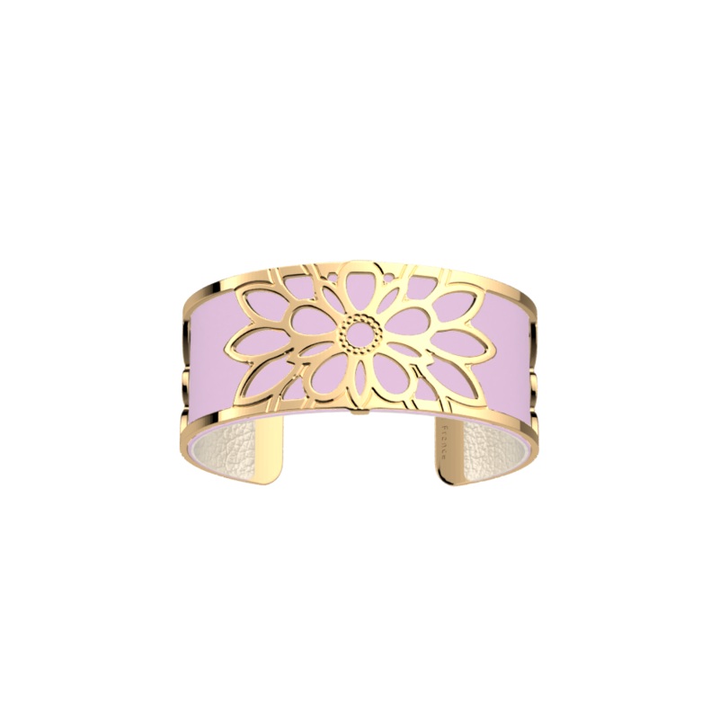 Dahlia bracelet, Magnolia / Pearl White reversible insert-lesgeorgettes