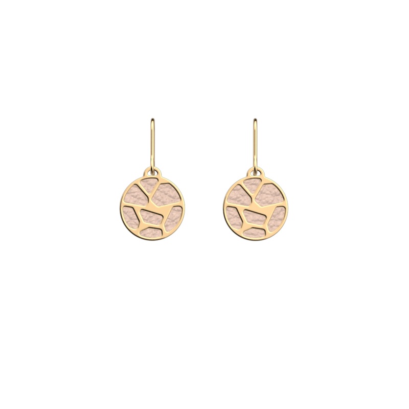 Girafe earrings, Sugared Almond / Pomegranate reversible inserts-lesgeorgettes