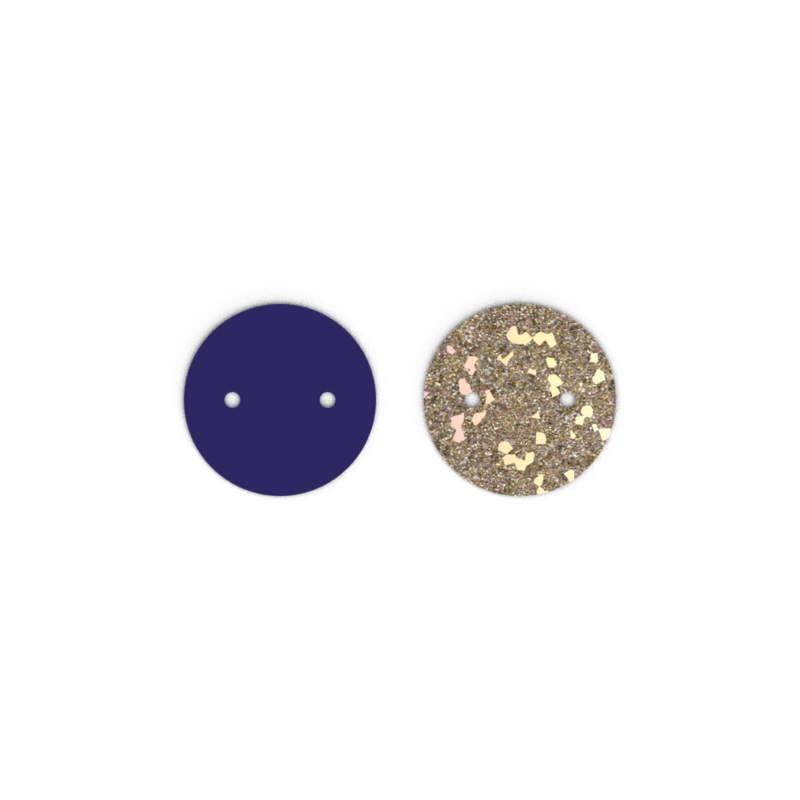 Leather insert – Necklaces, Indigo / Confetti-lesgeorgettes