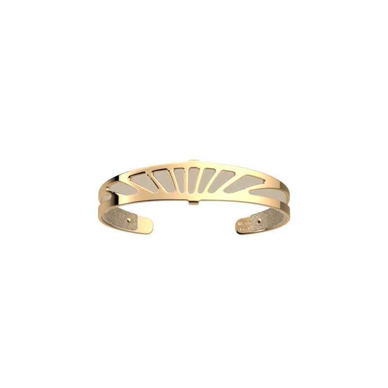 Amazone bracelet, Cream / Gold Glitter reversible insert-lesgeorgettes