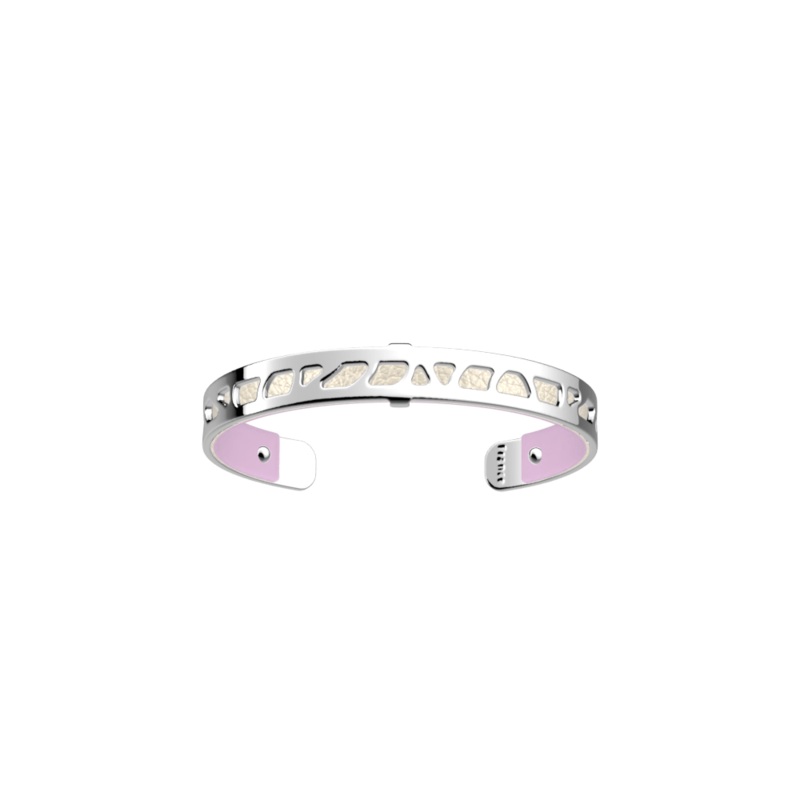 Perroquet bracelet, Pearl White / Magnolia reversible insert-lesgeorgettes