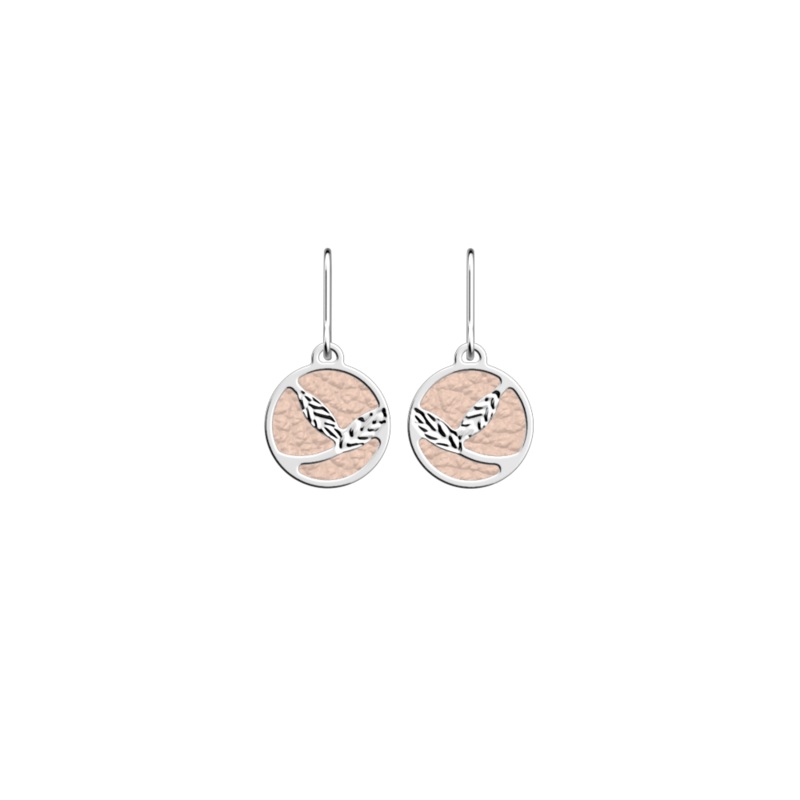 pis de Bl earrings, Sugared Almond / Pomegranate reversible inserts-lesgeorgettes