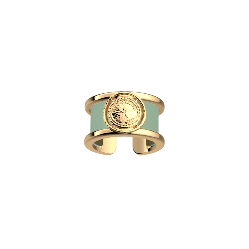 Ppite ring, Fresh Water / Olive reversible insert-lesgeorgettes