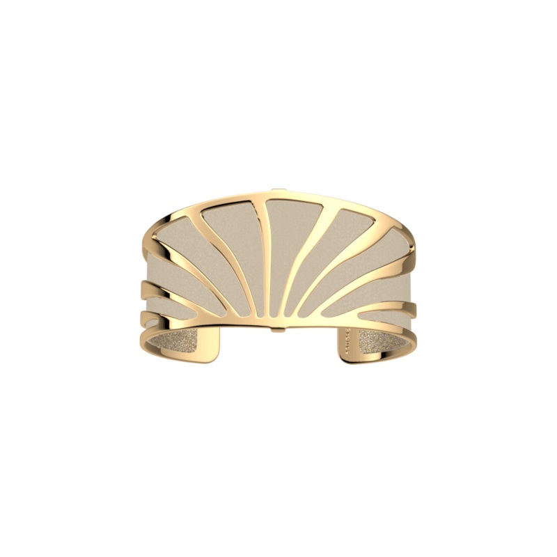 Amazone bracelet, Gold Glitter / Cream reversible insert-lesgeorgettes