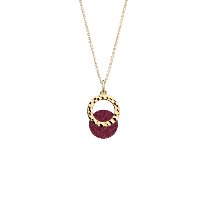 Pure Martele necklace, Pomegranate / Sugared Almond reversible insert-lesgeorgettes
