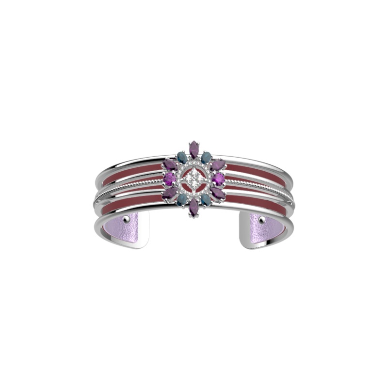 toile bracelet, Wild Violet / Metallic Lavender reversible insert-lesgeorgettes