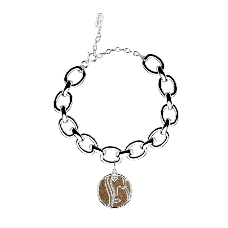 Virgo bracelet, Bronze / Terracotta reversible insert-lesgeorgettes
