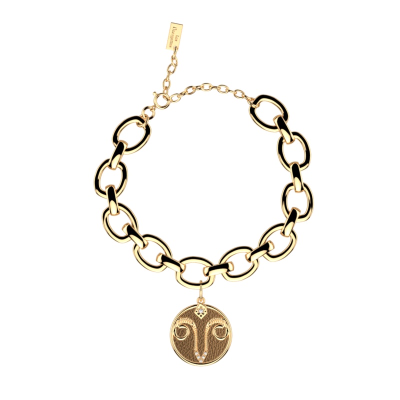 Aries bracelet, Bronze / Terracotta reversible insert-lesgeorgettes