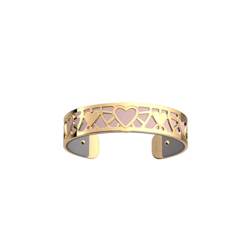 Cur bracelet, Light Pink / Light Grey reversible insert-lesgeorgettes