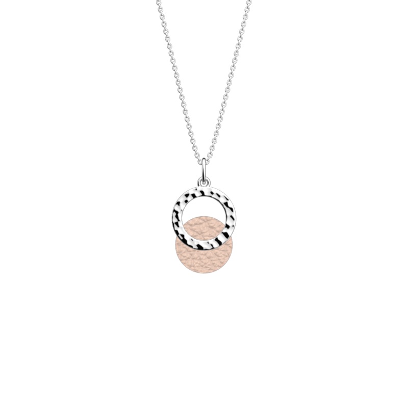 Pure Martele necklace, Sugared Almond / Pomegranate reversible insert-lesgeorgettes